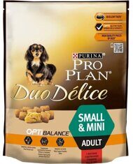 Pro Plan Small&Mini Adult Duo Delice с говядиной для собак для мелких пород, 700 гр